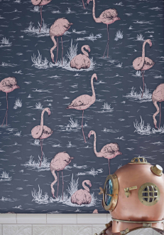 Обои Flamingos