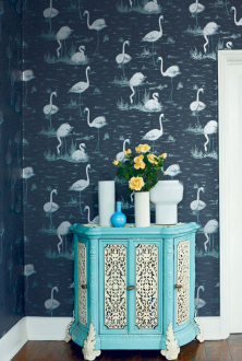 Обои Flamingos