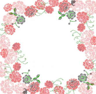 Фотообои Stitched roses 270*265