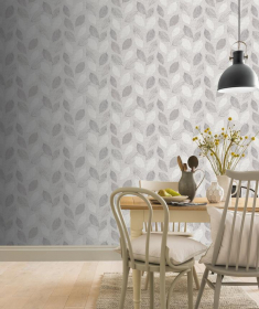 Обои «Leaves Grey»