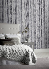 Обои «Frosted Wood Silver»