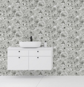 Обои «Glitter Bloom Silverr»