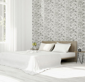 Обои «Glitter Bloom Silverr»