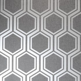 Обои «Luxe Hexagon Gunmetal»