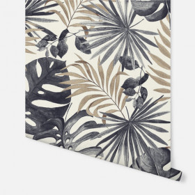 Обои «Jungle Wall Black & Gold»